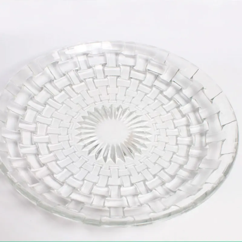 Креативная и Персонализированная бамбуковая плетеная стеклянная тарелка для фруктов и салатов Aeofa, тарелка для сухих фруктов