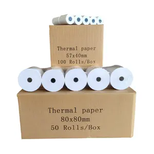 Wholesale Customized 80*80mm Premium Thermal Cash Register Paper Roll For POS ATM Bank