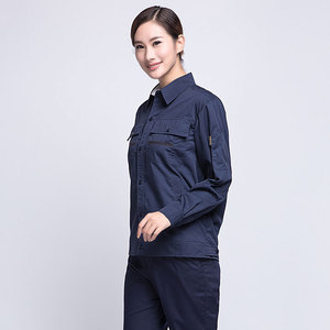 Ensemble <span class=keywords><strong>de</strong></span> vêtements <span class=keywords><strong>de</strong></span> travail en coton à manches longues pour le printemps/l'automne, uniformes d'usine unisexes, vêtements <span class=keywords><strong>de</strong></span> protection du travail, vêtements <span class=keywords><strong>de</strong></span> construction routière - Product Image 3