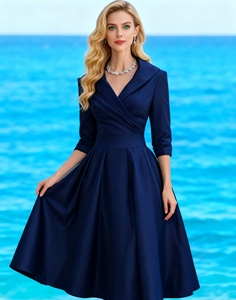 Vestidos Elegantes de Manga Larga con Cintura Ajustada para Mujer, a la Moda - Product Image 2