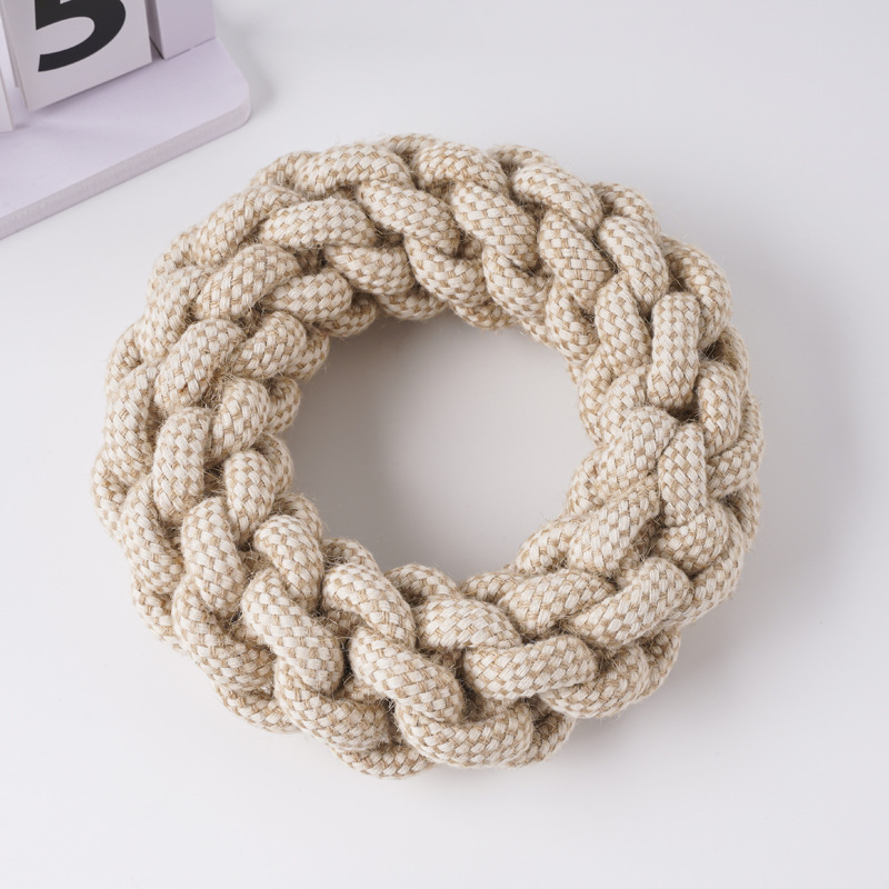 Cotton and linen rope loop 14*5cm 180g