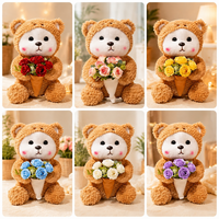 Promotion en gros pour mariage : Ours en peluche couple en tissu premium, peluche douce, faible MOQ, prix d'usine, animal en peluche