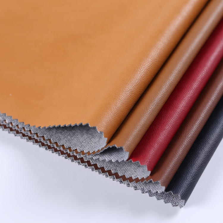 Anti-scratch Tat Woven Garment Leather Crumpled Luxury Pu Synthetic Leather Fabric for Sofa