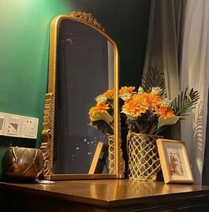 Miroir de dressing rétro européen de luxe classique antique pour chambre à coucher, salon, porche, <span class=keywords><strong>cheminée</strong></span>, miroir de décoration murale de couloir - Product Image 4