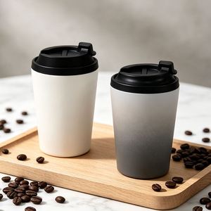 แก้วกาแฟสแตนเลสไล่เฉดสี  แบบพกพา  ผนังสองชั้น เก็บความร้อน-เย็น  สำหรับโปรโมชั่นธุรกิจ - Product Image 4