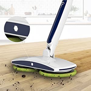 Balai électrique sans fil 360 spin de nettoyage ménager le plus vendu avec indicateur de batterie avant - Product Image 2