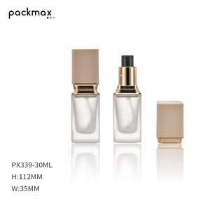30ml square glass bottle — for lotion, serum, essential oil, cosmetics, and liquid <b>foundation</b>. New style - Product Image 1