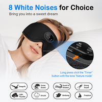 Masques pour les yeux Bluetooth Milk Silk 3D Full Blackout Respirant Smart Music Sleeper White Noise