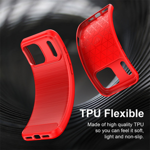 เคสมือถือ TPU นิ่มป้องกันลายนิ้วมือจากโรงงานคาร์บอนไฟเบอร์สำหรับ HTC U12 Life/U12 plus/ Desire 12 plus/ U11 PLUS - Product Image 5
