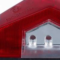 Luz Trasera para Motocicleta sin Guardabarros, Luz LED para Matrícula de 12V, Lámpara Universal para Placa de Matrícula con Certificación E8, IP65, Luz de Freno