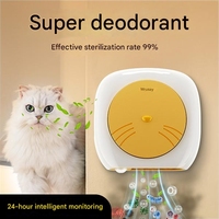 Éliminateur automatique d'odeurs fraîches pour chien et chat Éliminateur d'odeurs pour litière de chat Désodorisant électrique à capteur intelligent avec haleine à LED