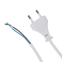 Kabel Daya Korea KC 2 Pin 2 Kawat Tanpa Grounding 16A Colokan CEE Standar KSC8305 Kabel Suplai Daya Tembaga Murni untuk Peralatan Rumah Tangga AC