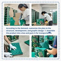 Boîte cadeau pliante à double porte de type livre personnalisée avec double carton gris, emballage cosmétique d'origine chinoise