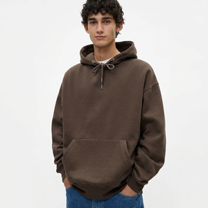 High Quality Polyester/Cotton Fleece Drop Shoulder Custom Logo <b>Hoodies</b> Sweatshirts Breathable Quick Dry Regular Fit Winter - Product Image 1