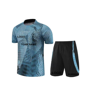 サッカーユニフォームポリエステルVネックフルスリーブ - Product Image 2