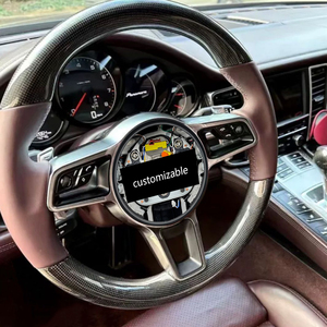 Actualización de Volante de Estilo Antiguo a Nuevo para Porsche 718 911 Cayenne Macan Taycan Cayman, Plug and Play, Personalizado en Cuero y Carbono - Product Image 1