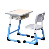 Prix du mobilier scolaire, chaises et table d'école simples avec hauteur réglable directement en usine pour étudiant utilisé