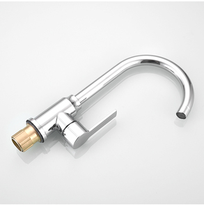 Robinet de <span class=keywords><strong>cuisine</strong></span> en acier Satianlsee monotrou moderne contemporain Mélangeur d'eau chaude et froide Robinet d'évier de lavabo en céramique - Product Image 2