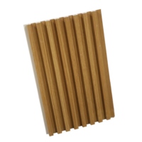 Service OEM ODM, panneau rainuré imperméable en fibre de bambou de 170x18mm à 6 fentes pour revêtement mural