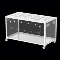 Cage métallique Bucatstate en promotion pour petits animaux avec plateau profond, habitat multi-niveaux pour hamsters