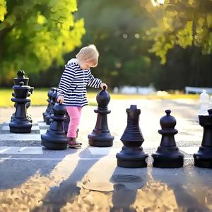 Jeu <span class=keywords><strong>d</strong></span>'échecs géant en plastique pour l'intérieur et l'extérieur, pièces de 25 pouces, pour jardin, parc, événements communautaires, plateau <span class=keywords><strong>d</strong></span>'échecs, <span class=keywords><strong>jouet</strong></span> - Product Image 3