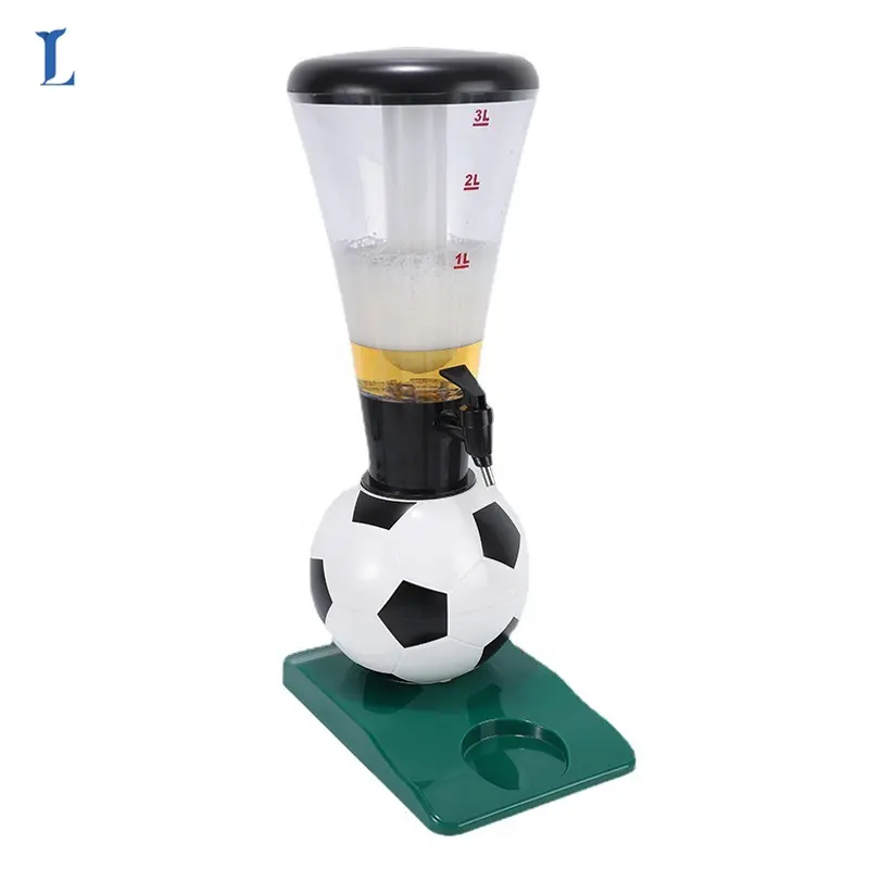 बियर टॉवर मशीन 3 लीटर फुटबॉल की गेंद के साथ पेय मशीन ठंडा बियर पुन: प्रयोज्य बर्फ ट्यूब