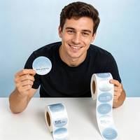 Pegatinas Adhesivas de Vinilo Holográfico Ecológicas y Duraderas, Personalizables, Resistentes al Aceite y a los Rayos UV, Fuertes y Permanentes para Promoción