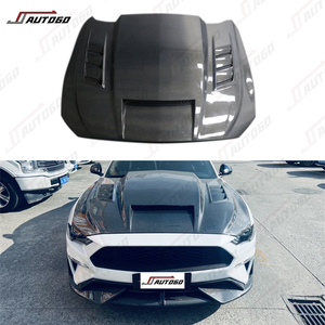 Modification automobile Conversion Remise à neuf Capot en fibre de carbone pour <span class=keywords><strong>Ford</strong></span> <span class=keywords><strong>Mustang</strong></span> 2015-2022 Mise à niveau au style TF - Product Image 2