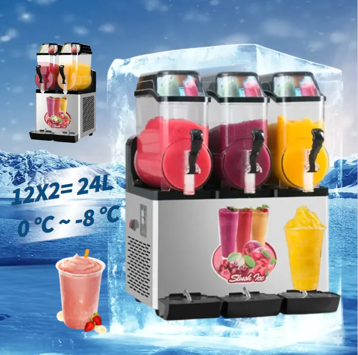 220v 110v Canada egypte italien café sirop glace slash jus de fruits espace spm petite boisson congelée slishie slushy slush machine à faire