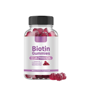 Gummies de biotine de qualité alimentaire Lifecare pour adultes et enfants, 60 unités, vitamines - Product Image 1