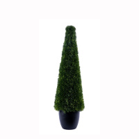 Árbol de Césped Artificial de Plástico de 50 cm, Planta Tropical Artificial, Ecológica, Duradera, de Alta Simulación, Decoraciones para Exteriores para Jardín