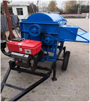 Populaire ! Batteuse Multi-Fonctionnelle à Moteur Diesel pour Arachides, Maïs, Haricots, Blé et Riz – Fabriquée en Chine