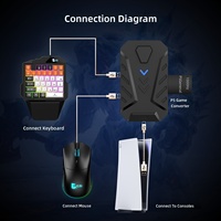 Kit adaptateur convertisseur clavier souris pour console PS5, accessoire de jeu Plug and Play avec ensemble d'accessoires complet