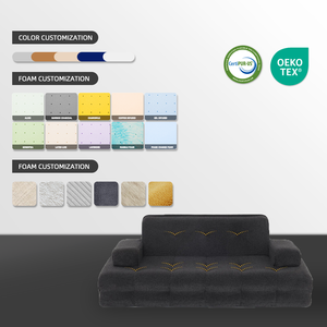 หมอนเมมโมรี่โฟมสำหรับสัตว์เลี้ยงที่นอนสุนัขแมวถอดได้กันน้ำกันลื่นด้านล่างออกแบบได้ตามต้องการหรูหราเป็นมิตรกับสิ่งแวดล้อม - Product Image 3