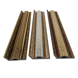 16cm rộng vàng gỗ màu xanh hạt trang trí PS ép đùn nhựa vương miện cornice đúc hồ sơ - Product Image 1