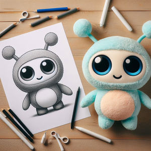 कार्टून कढ़ाई प्लास्टिक बड़ी आंखें 20 सेमी प्लग गुड़िया कस्टम एनीमे प्लग गुड़िया - Product Image 6