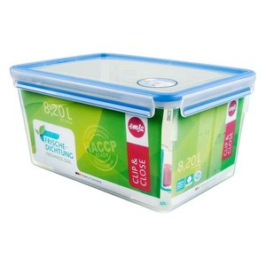 Boîte alimentaire Emsa Clip & Close 8,2 L avec couvercle hermétique, compatible réfrigérateur et congélateur - Product Image 1