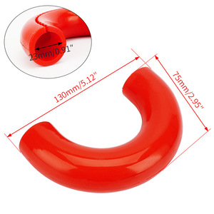 Gancho de Remolque Rojo de Nitrilo de 130 mm en Forma de U para Protección de Remolques Ford F150 Bronco - Product Image 1