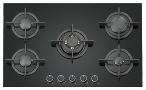 Placa de gas integrada con control táctil Panel de vidrio templado de <span class=keywords><strong>5</strong></span> quemadores Clase a Eficiencia energética para uso doméstico y hotelero - Product Image 4