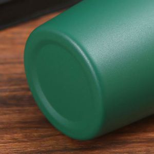 Gobelet d'eau extérieur en acier inoxydable vert 500 ml, simple paroi, pratique - Product Image 6