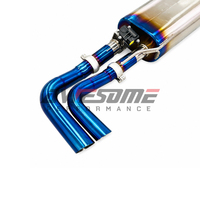 Système d'échappement Catback en titane bleu brûlé pour Audi RS Q8 4.0T V8 avec système d'échappement Valvetronic et télécommande