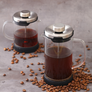 فاخرة صغيرة بسعة كبيرة للسفر مع الفولاذ المقاوم للصدأ يدوية آلة صنع قهوة قهوة فرنسية يدوية - Product Image 6