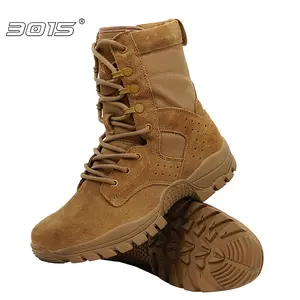 Bottes tactiques en cuir pour désert, chaussures de randonnée des Forces spéciales, vente directe d'usine, 3015