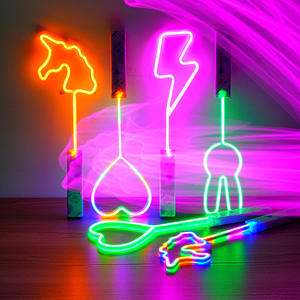 Baguette magique arc-en-ciel LED lumière néon bâton clignotant <span class=keywords><strong>grand</strong></span> Support bâton fluorescent éclairer jouet Fairyc enfants jouet lumineux - Product Image 4