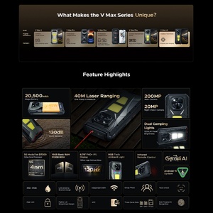 Teléfono Inteligente Resistente Doogee V MAX LR con Telémetro, Batería de 20500mAh, Android 15, Cámara Principal de 200MP, Luz para Camping, 16+512GB, Doogee Mobile - Product Image 6
