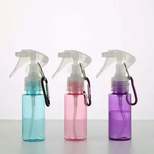 Porte-clés vide en plastique rechargeable, petit format, 10 pièces, avec mini système de déclenchement à l'alcool, disponible en couleur, 60ml