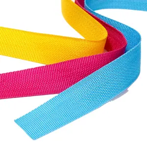 seat belt webbing Manufacturers Custom Webbing Rainbow Polypropylene Ribbon 38 Mm,50 Mm Custom Color Stripe Woven Pp Ribbon