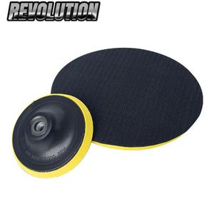 Platorello Flessibile in Gomma da 4 Pollici (100mm) con Filettatura M14, Spessore 25mm, Durezza Media, Nero, OEM, per Lucidatura Granito/Marmo - Product Image 5