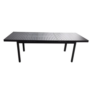 New Custom 240/180*90*75cm Aluminum Frame <b>Outdoor</b> Rectangular Extensiable <b>Dining</b> <b>Table</b> 2640BL Buy <b>Extendable</b> Aluminum <b>Table</b> 2640 - Product Image 3