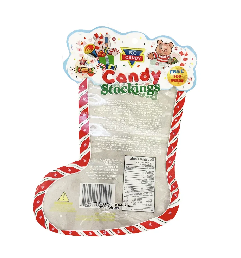 맞춤형 크리스마스 산타 스타킹 가방 장식 양말 특별한 모양 창조적 인 선물 쿠키 사탕 포장 가방 구멍
